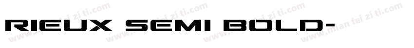 Rieux Semi Bold字体转换